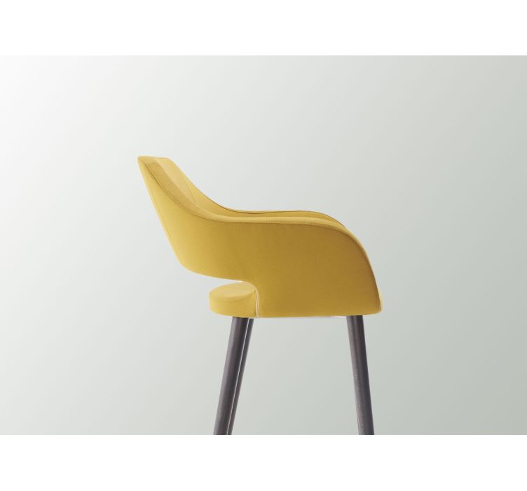 Барне крісло Club 2484 Mustard Yellow / Black (2484.326SG FNR008)4